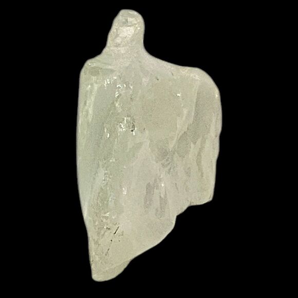 Opalescent White Layered Art Glass Cullet Glowing Manganese Slag Glass #5GL43 - Picture 5 of 7